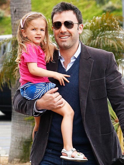 Ben Affleck avec sa  fille cadette Seraphina