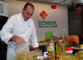 Lesieur et le chef français Eric Reithler présentent les objectifs et les valeurs de la marque en Tunisie.